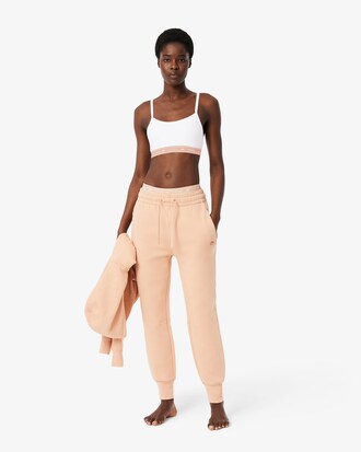 Bralette in cotone stretch con fascia con logo