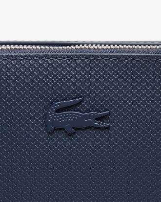 Borsa a spalla in pelle effetto piqué Chantaco