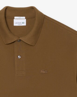 Polo in piqu&eacute; pesante loose fit