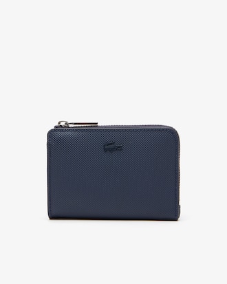 Porta carte con zip Men's Classic in petit piqu&eacute; da uomo