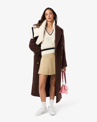 Cappotto doppiopetto in lana vergine