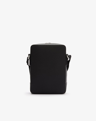 Borsa a spalla in pelle effetto piqué Chantaco