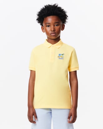 Polo con stemma in piqué Lacoste x Club Med