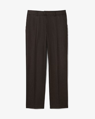 Pantaloni taglio dritto con motivo spinato in lana