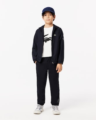 T-shirt da tennis oversize in cotone tecnico