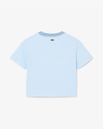 T-shirt in cotone con logo Lacoste