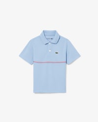 Polo in piqu&eacute; Ultra Dry a righe con marchio