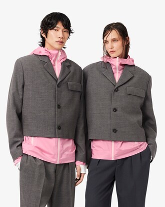 Giacca sartoriale in misto lana Lacoste x Wang Yibo