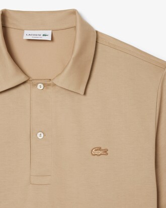 Polo Paris classic fit ricamata con collo aperto