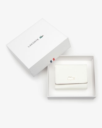 Portafoglio Chantaco piccolo in pelle piqu&eacute; bicolore con 4 scomparti per le carte da donna