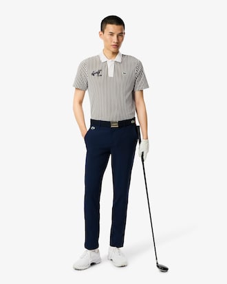 Polo da golf a righe termoregolante