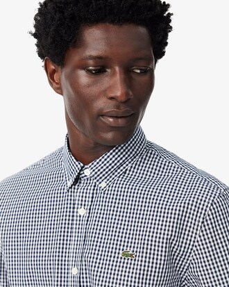 Camicia a quadri in popeline regular fit