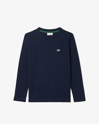 T-shirt in cotone a maniche lunghe