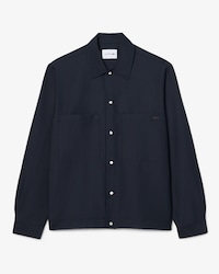 Overshirt in cotone testurizzata