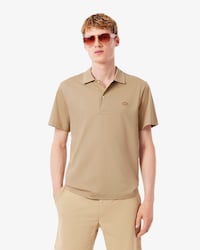 Polo Paris classic fit ricamata con collo aperto
