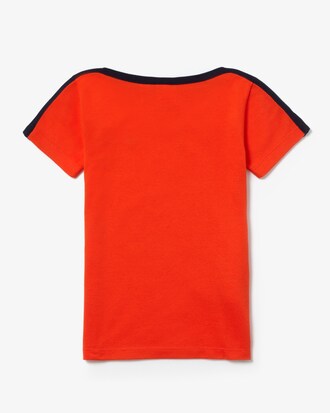 T-shirt da bambina in cotone stretch Lacoste SPORT French Open