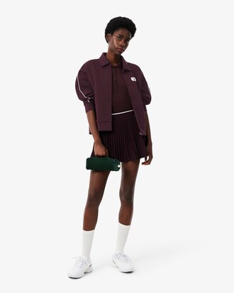 Felpa Tennis Heritage con zip e stemma