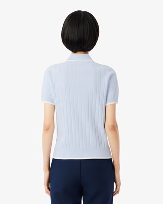 Maglione da golf con colletto a polo a maniche corte