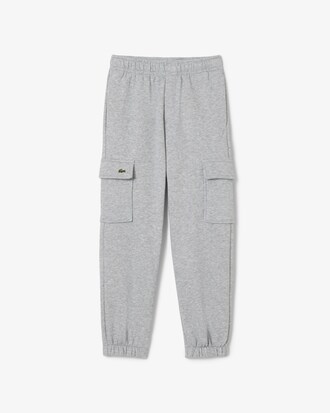 Pantaloni della tuta cargo in tessuto felpato