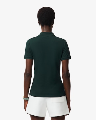 Polo da donna in piqu&eacute; di cotone stretch Lacoste slim fit