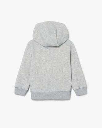 Felpa con zip unisex in tessuto felpato spazzolato