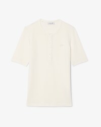 T-shirt slim fit lucida in Piqu&eacute;