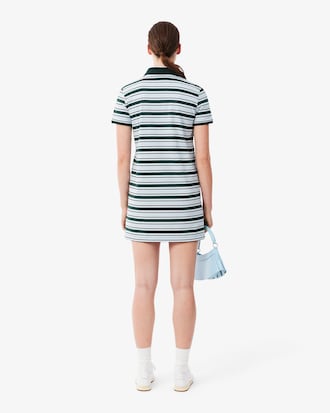 Vestito polo in cotone a righe