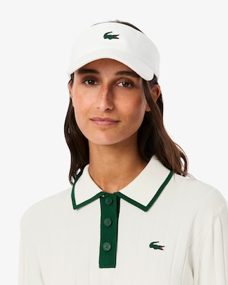 Maglione da golf elasticizzato con collo a polo