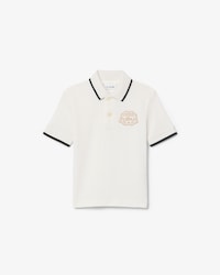 Polo in petit piqu&eacute; con stemma