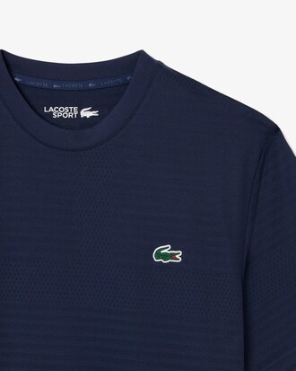 T-shirt tennis Ultra Dry elasticizzata in jacquard