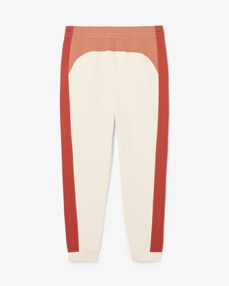 Pantaloni felpati affusolati color block