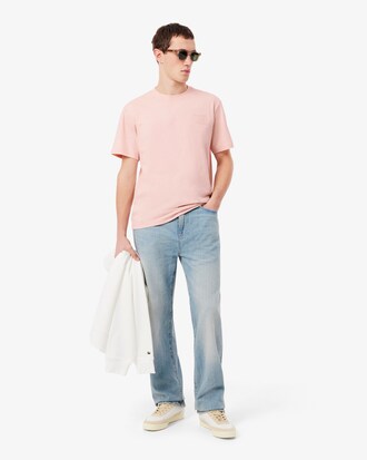 T-shirt in jersey con marchio goffrato