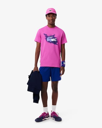 Cappellino da uomo in microfibra Lacoste Sport Roland Garros Edition
