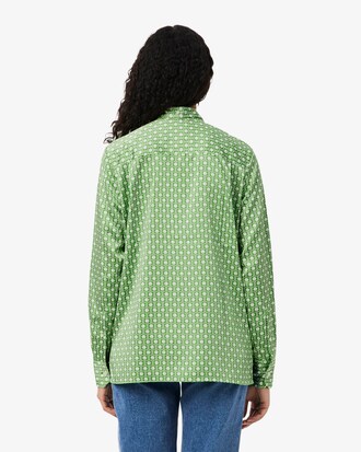 Camicia regular fit con collo annodato staccabile