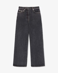 Jeans wide fit a vita alta