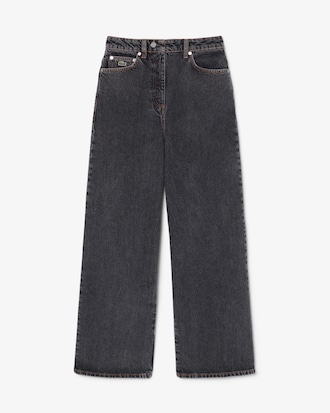 Jeans wide fit a vita alta