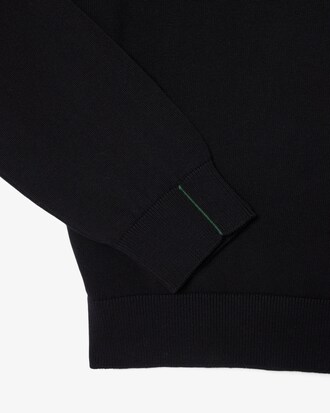 Pullover girocollo monocromatico in cotone