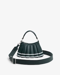 Borsa in pelle a righe Mini Lenglen Runway