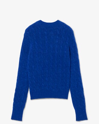 Maglione in maglia a trecce misto alpaca