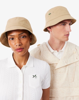 Cappello alla pescatora in twill di cotone foderato