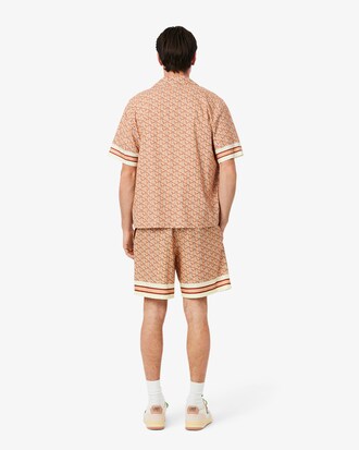Shorts leggeri con stampa monogramma