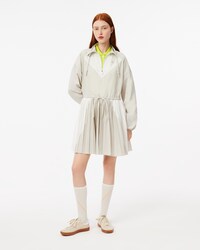 Vestito stile felpa corto a pieghe relaxed fit