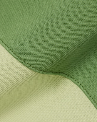 Felpa color block con cappuccio e zip