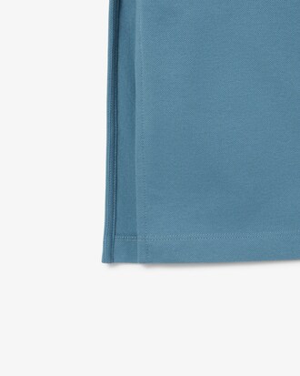 Vestito polo lungo in mini piqué stretch
