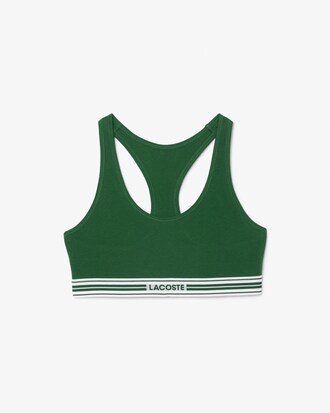 Bralette imbottita in cotone stretch