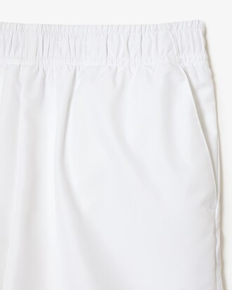 Shorts sportivi in taffetà a rombi