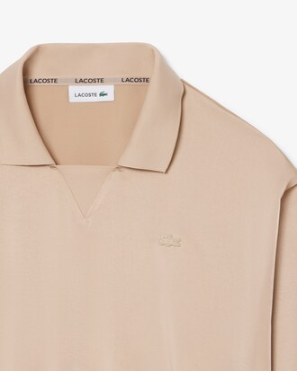 Polo in raso relaxed fit