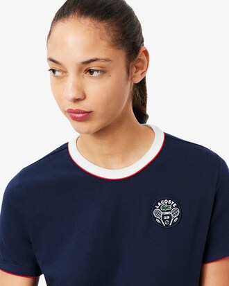 T-shirt da tennis Ultra Dry con badge Heritage