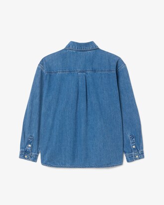 Camicia in denim con stemma