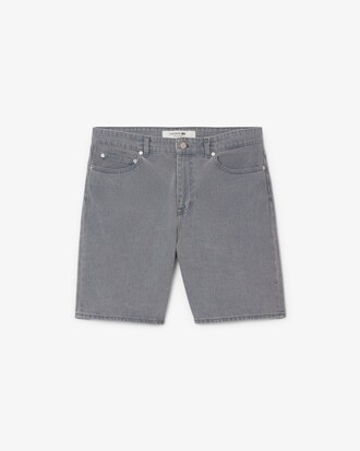 Bermuda in denim tinto effetto lavato